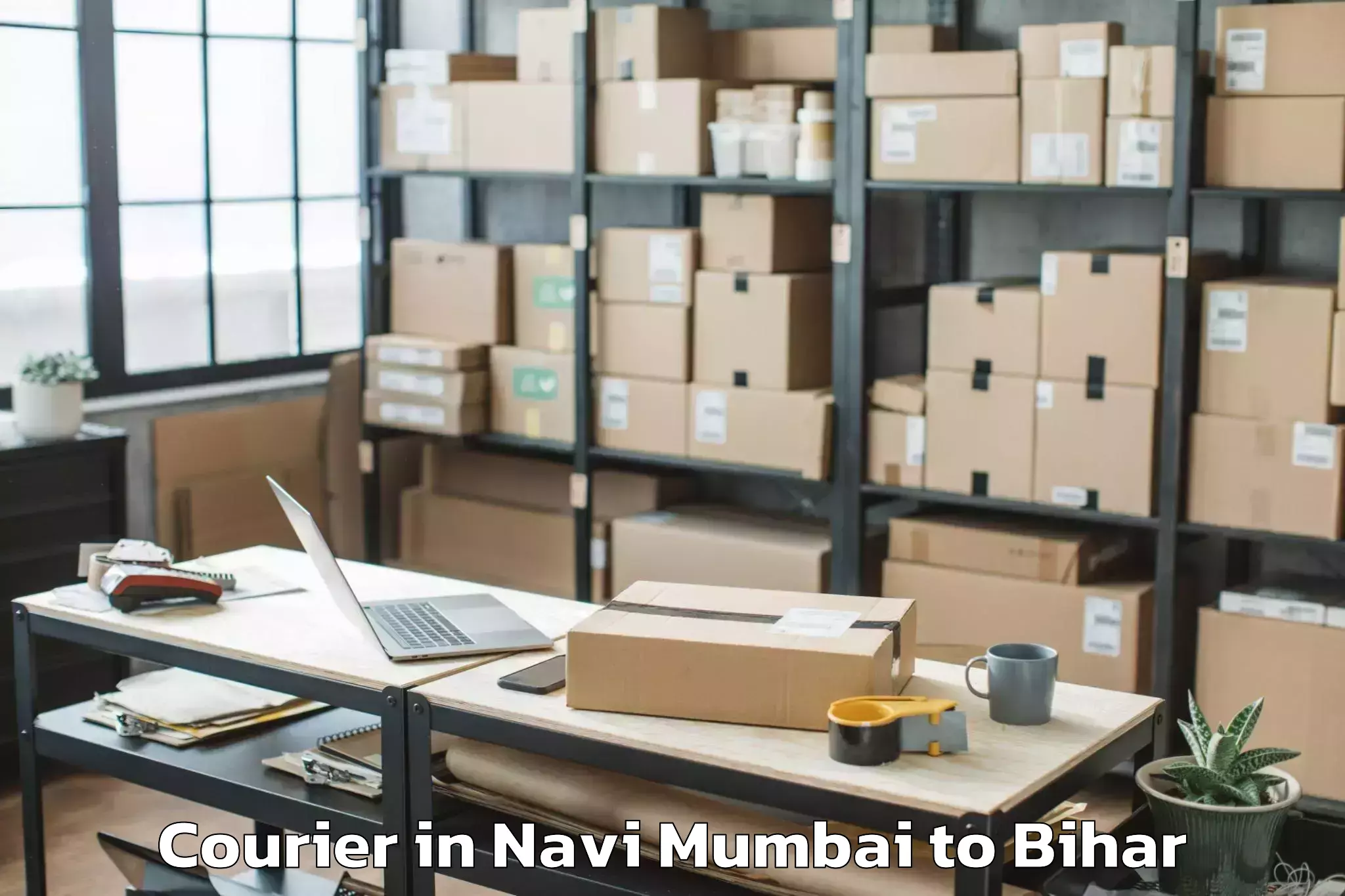 Reliable Navi Mumbai to Bachhawara Courier